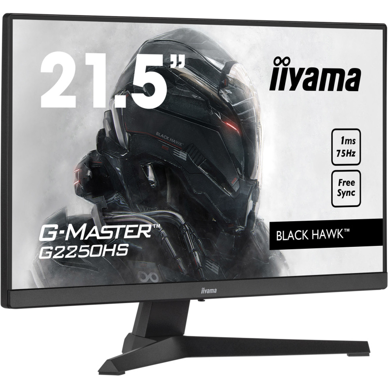 iiyama G-MASTER G2250HS-B1 écran plat de PC 54,6 cm (21.5") 1920 x 1080 pixels Full HD LED Noir
