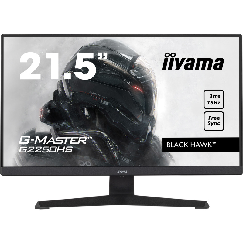 iiyama G-MASTER G2250HS-B1 écran plat de PC 54,6 cm (21.5") 1920 x 1080 pixels Full HD LED Noir