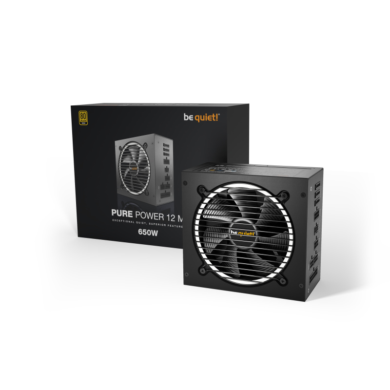 be quiet! Pure Power 12 M 650 W | Alimentation ATX 3.1, 80 Plus Gold