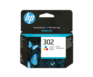 HP 302 Cartouche d’encre trois couleurs authentique