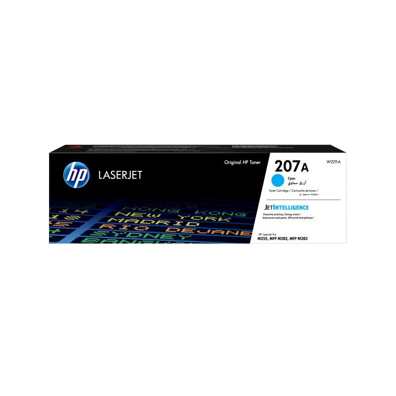 HP Toner cyan LaserJet 207A authentique