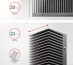 Axagon CLR-M2XT M.2 SSD Passivkühler Aluminium - 2280 M.2 NVMe SSD, Disque électronique Dissipateur thermique/Radiateur Noir, Gris 1 pièce(s)
