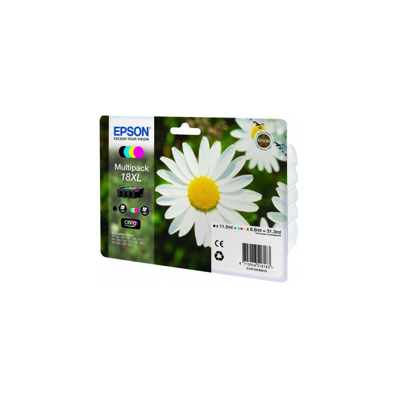 Epson Daisy Multipack "Pâquerette" - Encre Claria Home N,C,M,J (XL)