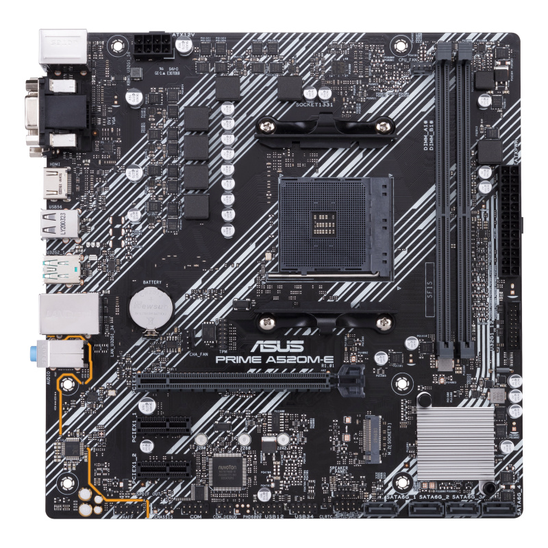 ASUS PRIME A520M-E AMD A520 Emplacement AM4 micro ATX