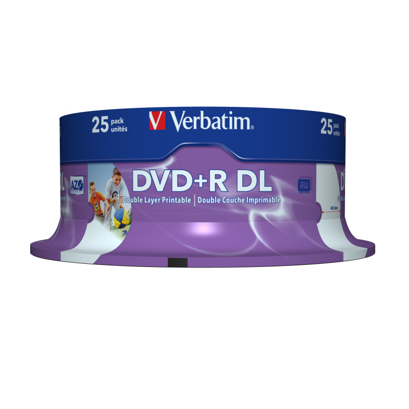Verbatim 43667 DVD vierge 8,5 Go DVD+R DL 25 pièce(s)