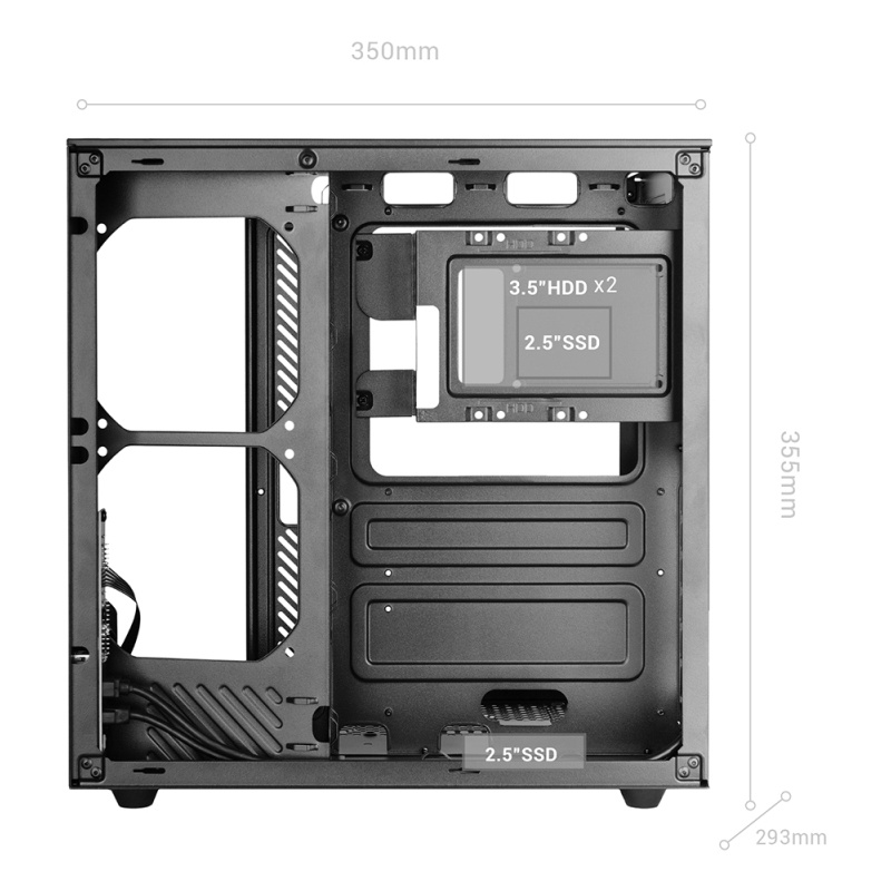 Mars Gaming MC-INFINIOLITEW Midi Tower Blanc