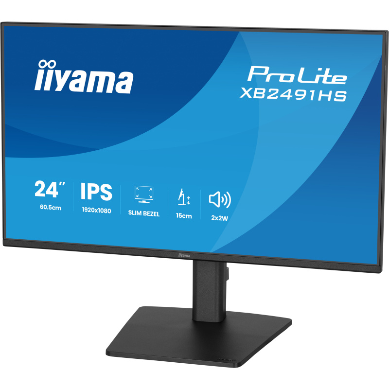 iiyama ProLite XB2491HS-B1 écran plat de PC 60,5 cm (23.8") 1920 x 1080 pixels Full HD LCD Noir
