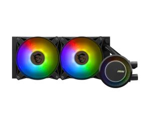 MSI MAG CORELIQUID E240 système de refroidissement d’ordinateur Carte-mère, Processeur Kit de refroidissement du liquide 12 cm Noir