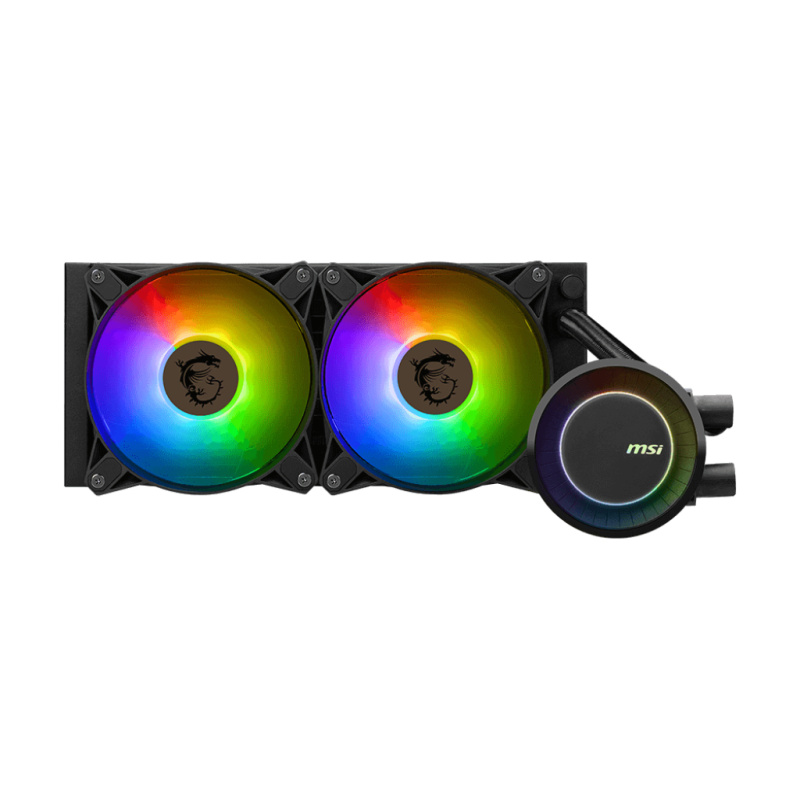 MSI MAG CORELIQUID E240 système de refroidissement d’ordinateur Carte-mère, Processeur Kit de refroidissement du liquide 12 cm Noir