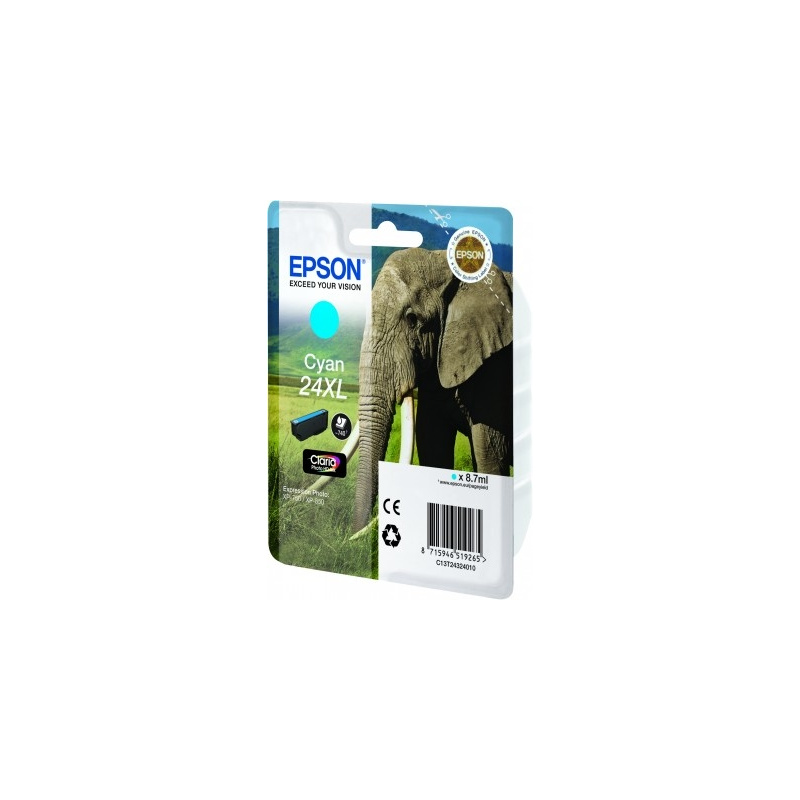 Epson Elephant Cartouche "Eléphant" - Encre Claria Photo HD C (XL)