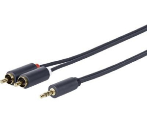 Vivolink PROMJRCA5 câble audio 5 m 3,5mm 2 x RCA Noir