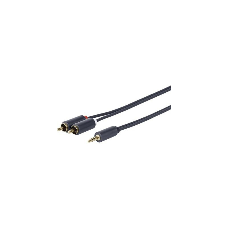 Vivolink PROMJRCA5 câble audio 5 m 3,5mm 2 x RCA Noir