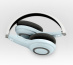 Logitech Wireless Headset for iPad Casque Sans fil Arceau Appels/Musique Bluetooth Bleu, Blanc