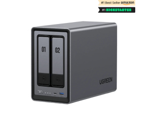 Ugreen NASync DXP2800 NAS System 2-Bay Compact Intel® N N100 8 Go DDR5 0 To UGOS Pro Noir