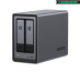 Ugreen NASync DXP2800 NAS System 2-Bay Compact Intel® N N100 8 Go DDR5 0 To UGOS Pro Noir