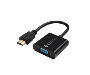 Microconnect HDMVGA2B câble vidéo et adaptateur 0,15 m VGA (D-Sub) HDMI Type A (Standard) Noir