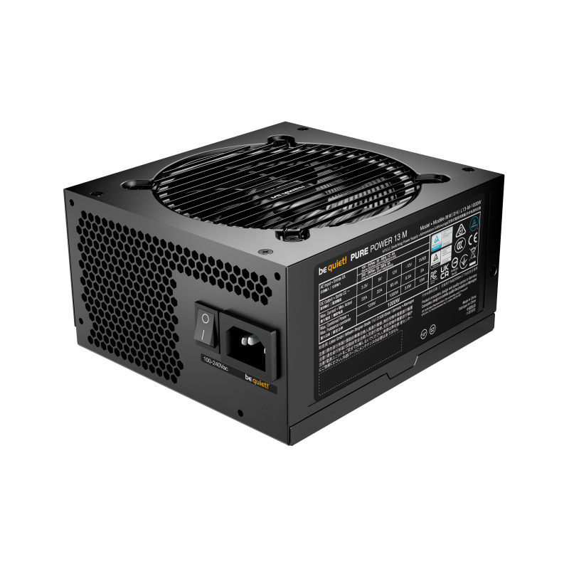 be quiet! Pure Power 13 M 1000 W | Alimentation ATX 3.1, semi-passive, 80 Plus Gold