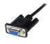 StarTech.com Câble Série RS232 Null Modem de 2m - Cordon DB9 Mâle Femelle - Câble Série Croisé avec Blindage Al-Mylar - Port série COM, Compatible avec les Appareils DTE, Noir, F/M