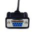 StarTech.com Câble Série RS232 Null Modem de 2m - Cordon DB9 Mâle Femelle - Câble Série Croisé avec Blindage Al-Mylar - Port série COM, Compatible avec les Appareils DTE, Noir, F/M