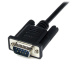 StarTech.com Câble Série RS232 Null Modem de 2m - Cordon DB9 Mâle Femelle - Câble Série Croisé avec Blindage Al-Mylar - Port série COM, Compatible avec les Appareils DTE, Noir, F/M