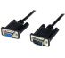 StarTech.com Câble Série RS232 Null Modem de 2m - Cordon DB9 Mâle Femelle - Câble Série Croisé avec Blindage Al-Mylar - Port série COM, Compatible avec les Appareils DTE, Noir, F/M