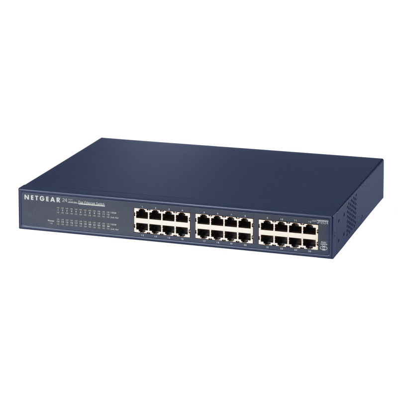NETGEAR JFS524 Non-géré Fast Ethernet (10/100) Bleu