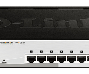 D-Link DGS-1210-08P commutateur réseau Géré L2 Gigabit Ethernet (10/100/1000) Connexion Ethernet, supportant l'alimentation via ce port (PoE) Noir
