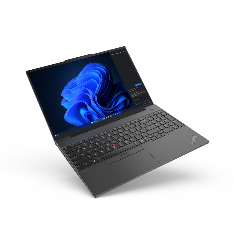Lenovo ThinkPad E16 Gen 2 (AMD) AMD Ryzen™ 5 7535HS Ordinateur portable 40,6 cm (16") WUXGA 16 Go DDR5-SDRAM 512 Go SSD Wi-Fi 6E (802.11ax) Windows 11 Pro Français Noir