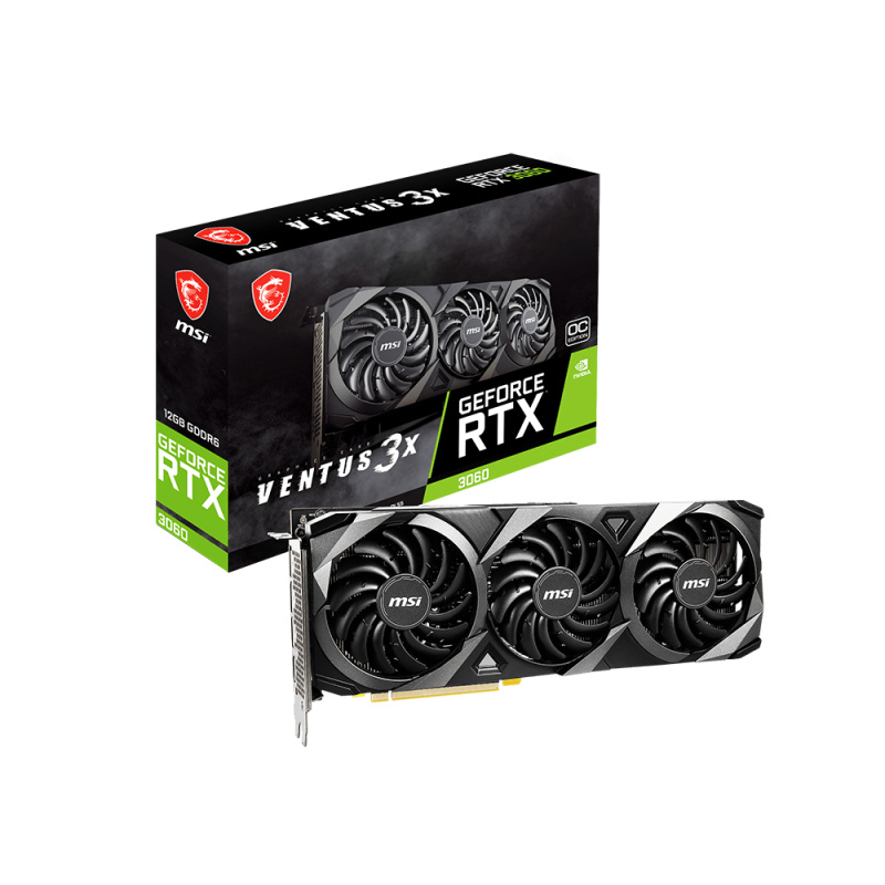 MSI VENTUS GeForce RTX 3060 3X 12G OC NVIDIA 12 Go GDDR6