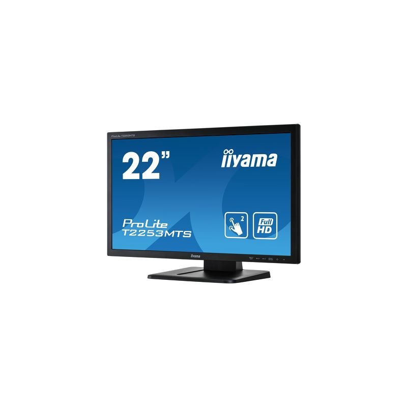 iiyama ProLite T2253MTS-B1 écran plat de PC 54,6 cm (21.5") 1920 x 1080 pixels Full HD LED Écran tactile Dessus de table Noir