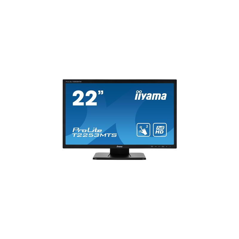 iiyama ProLite T2253MTS-B1 écran plat de PC 54,6 cm (21.5") 1920 x 1080 pixels Full HD LED Écran tactile Dessus de table Noir