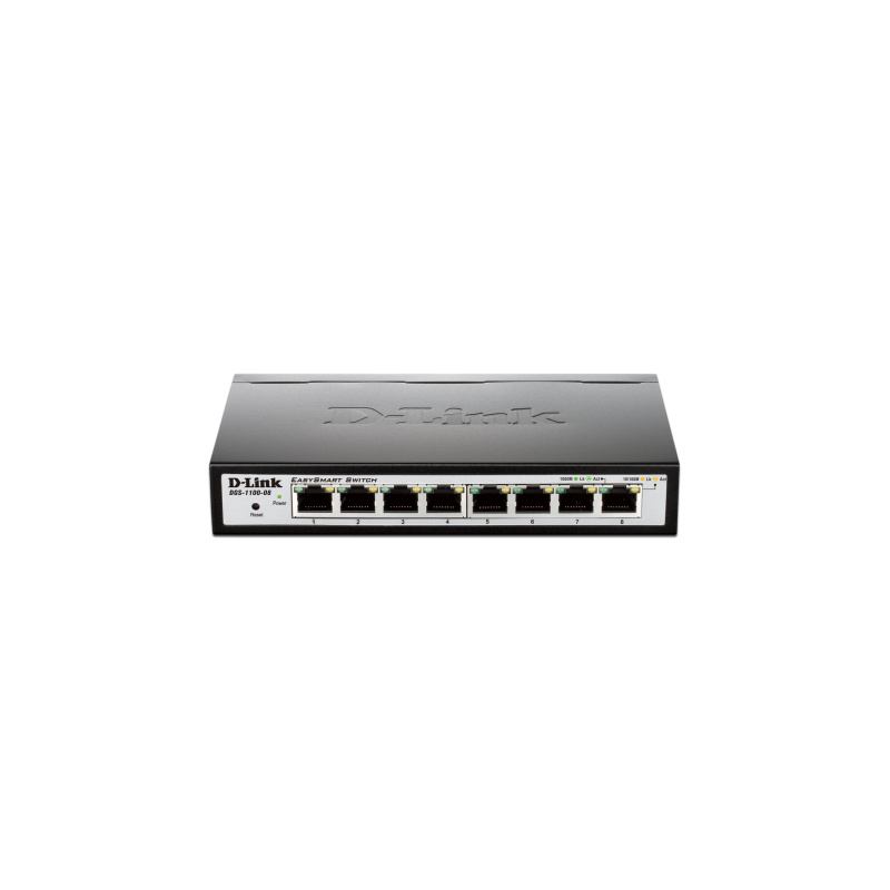 D-Link DGS-1100-08 Géré Gigabit Ethernet (10/100/1000) Noir