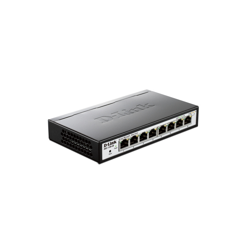 D-Link DGS-1100-08 Géré Gigabit Ethernet (10/100/1000) Noir