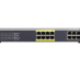 NETGEAR ProSafe Plus JGS516PE Géré L3 Gigabit Ethernet (10/100/1000) Connexion Ethernet, supportant l'alimentation via ce port (PoE) Noir