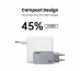 Ugreen Nexode Pro EU 3-Port GaN PD Fast Charger With USB-C Cable Universel Noir, Gris Secteur Charge rapide Intérieure