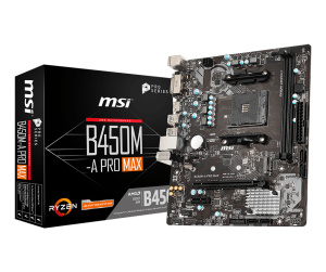 MSI B450M-A PRO MAX carte mère AMD B450 Emplacement AM4 micro ATX