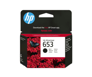 HP Cartouche d’encre Ink Advantage noire HP653 authentique