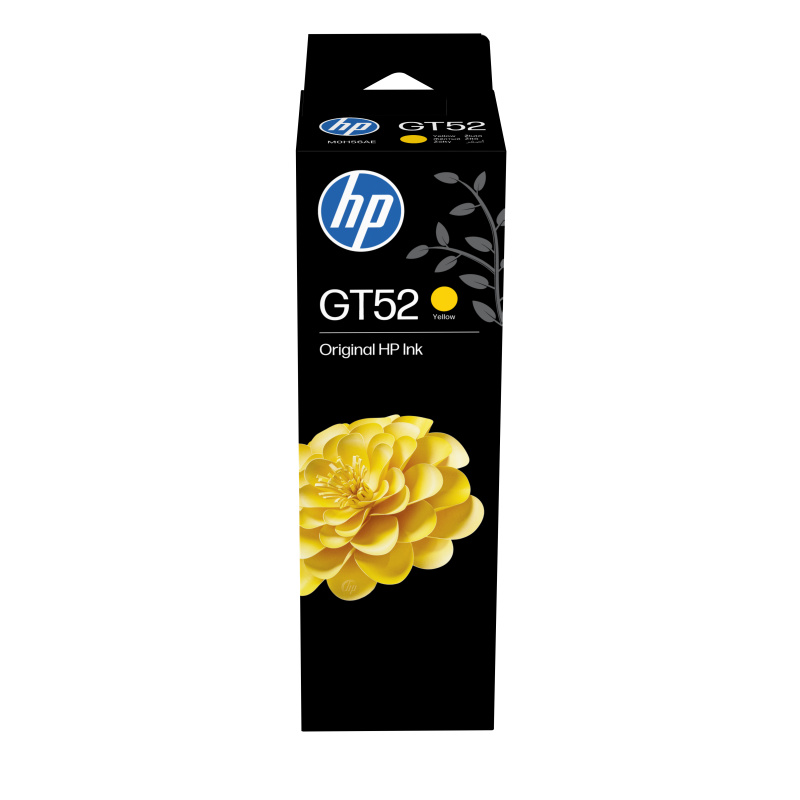 HP Bouteille d'encre jaune GT52 authentique