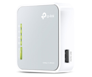 TP-Link TL-MR3020 routeur sans fil Fast Ethernet Monobande (2,4 GHz) 4G Argent, Blanc