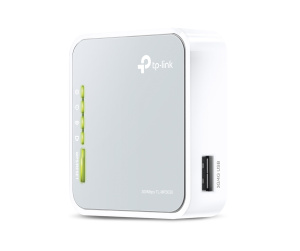 TP-Link TL-MR3020 routeur sans fil Fast Ethernet Monobande (2,4 GHz) 4G Argent, Blanc