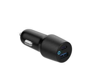 eSTUFF ES631031 chargeur d'appareils mobiles Téléphone portable Noir Allume-cigare Charge rapide Auto