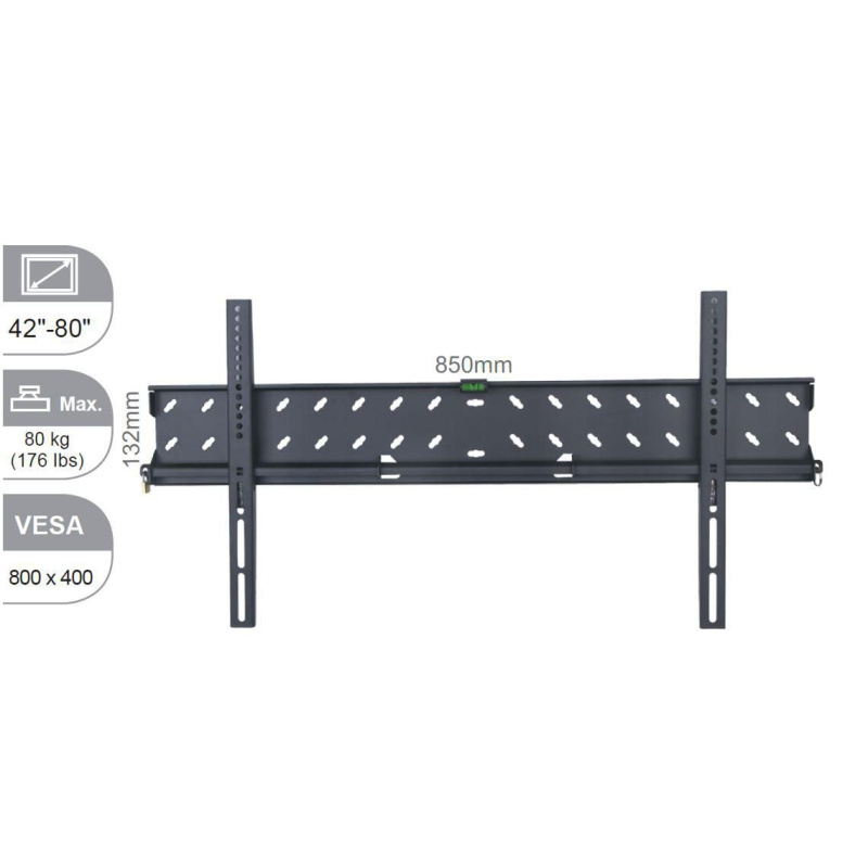 Vivolink VLMW4280 support pour téléviseur 2,03 m (80") Noir