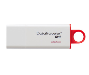 Kingston Technology DataTraveler G4 lecteur USB flash 32 Go USB Type-A 3.2 Gen 1 (3.1 Gen 1) Rouge, Blanc