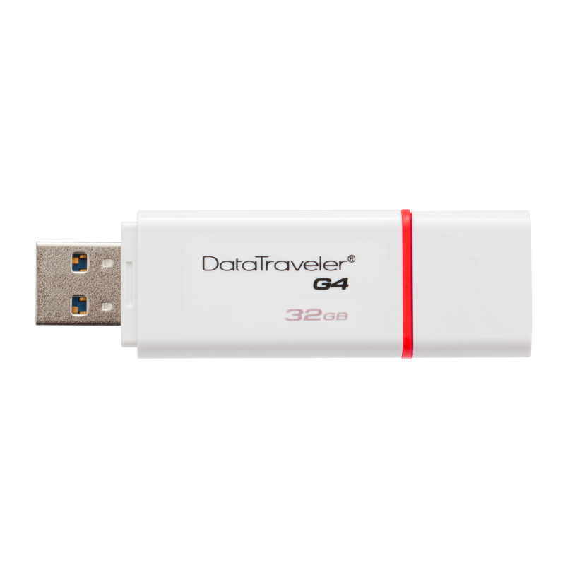 Kingston Technology DataTraveler G4 lecteur USB flash 32 Go USB Type-A 3.2 Gen 1 (3.1 Gen 1) Rouge, Blanc