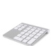 Belkin YourType clavier numérique PC/serveur Bluetooth Aluminium, Blanc