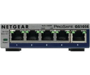 NETGEAR GS105E-200PES commutateur réseau Géré L2/L3 Gigabit Ethernet (10/100/1000) Gris