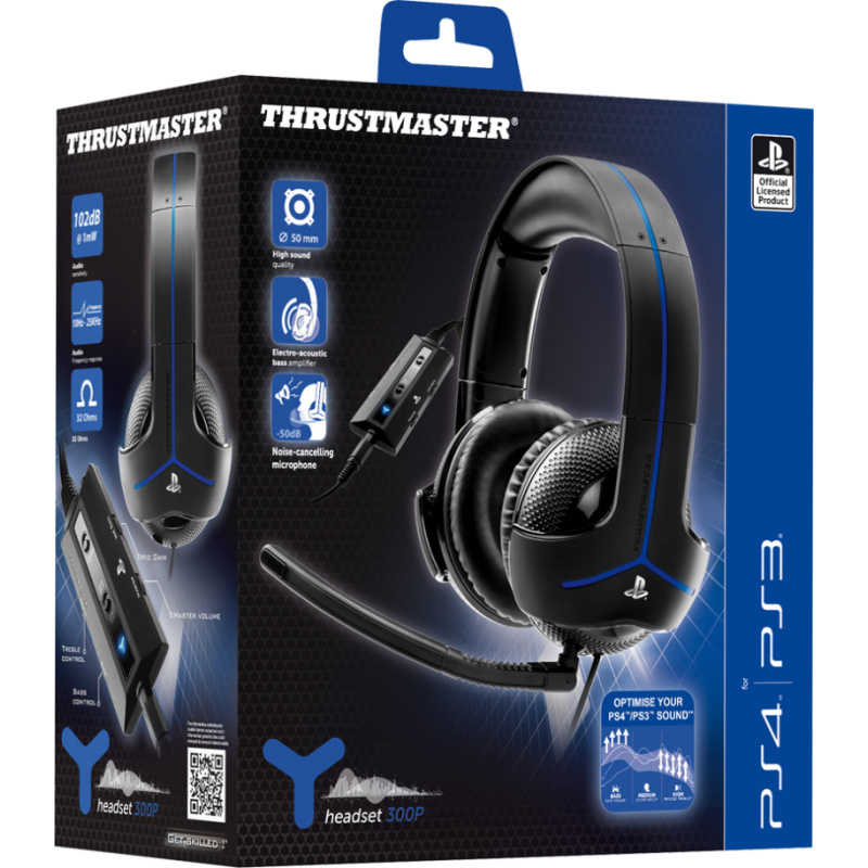 Thrustmaster Y-300P Casque Avec fil Arceau Gaming Noir