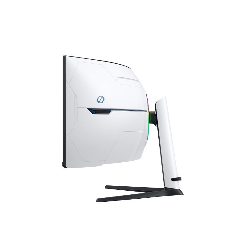 Samsung G95NC LED display 144,8 cm (57") 7680 x 2160 pixels Dual UHD Noir, Blanc
