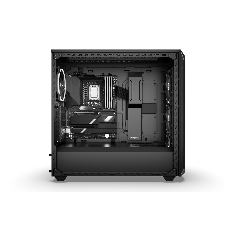 be quiet! Shadow Base 800 Noir | Boîtier PC ARGB vitré, Mini ITX / Micro ATX / ATX / E-ATX, 4 ventilateurs Light Wings PWM 140 mm