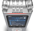Philips DVT4115 Digital Voice Tracer Carte flash Chrome, Argent